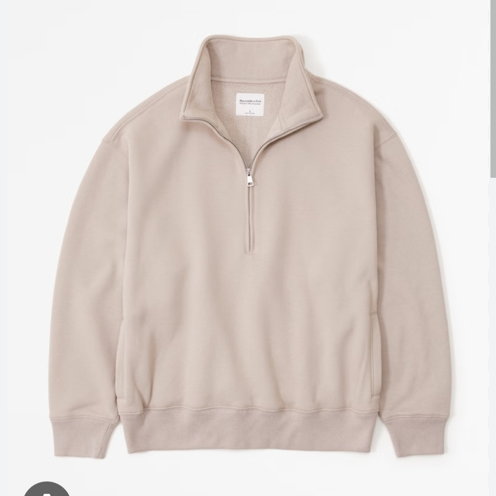 A&F Cozy Essential Sunday Half-Zip Sweatshirt